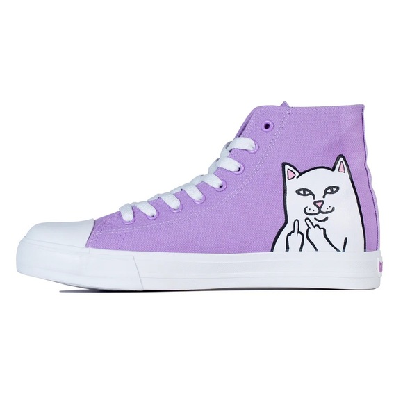 Ripndip Shoes - RipnDip Lord Nermal High-Top Shoes -Lavender